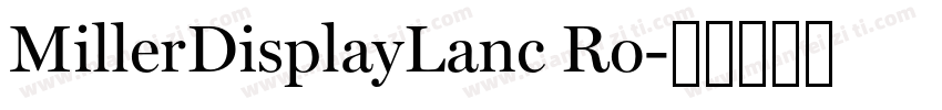 MillerDisplayLanc Ro字体转换